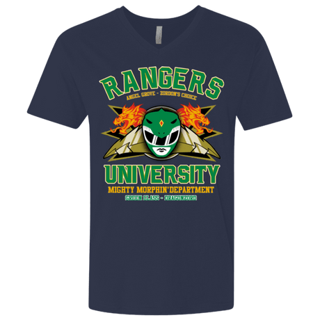 T-Shirts Midnight Navy / X-Small Rangers U Green Ranger Men's Premium V-Neck