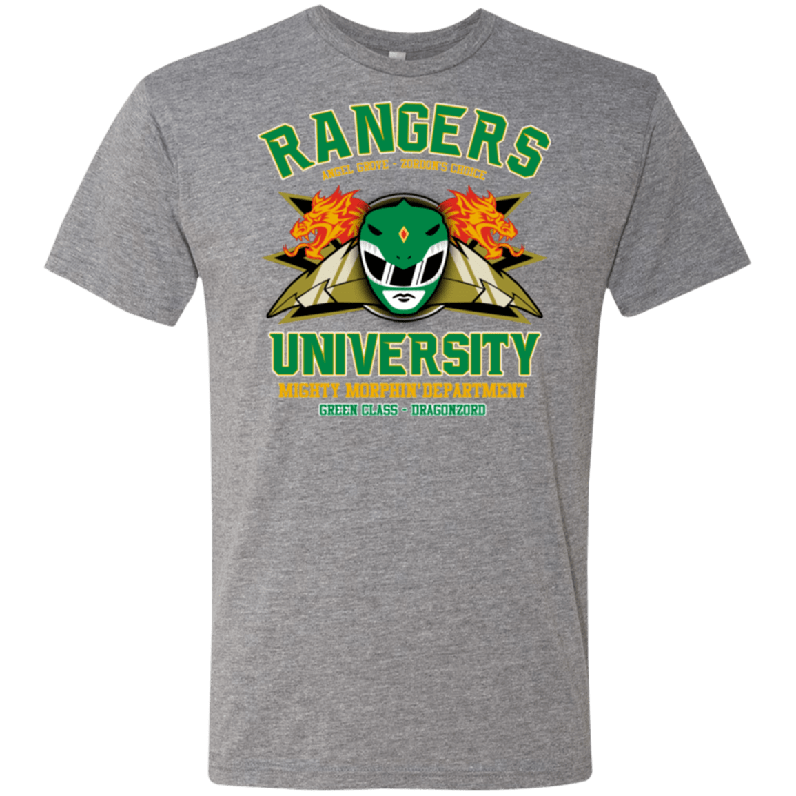Rangers U Green Ranger Men s Triblend T Shirt Pop Up Tee