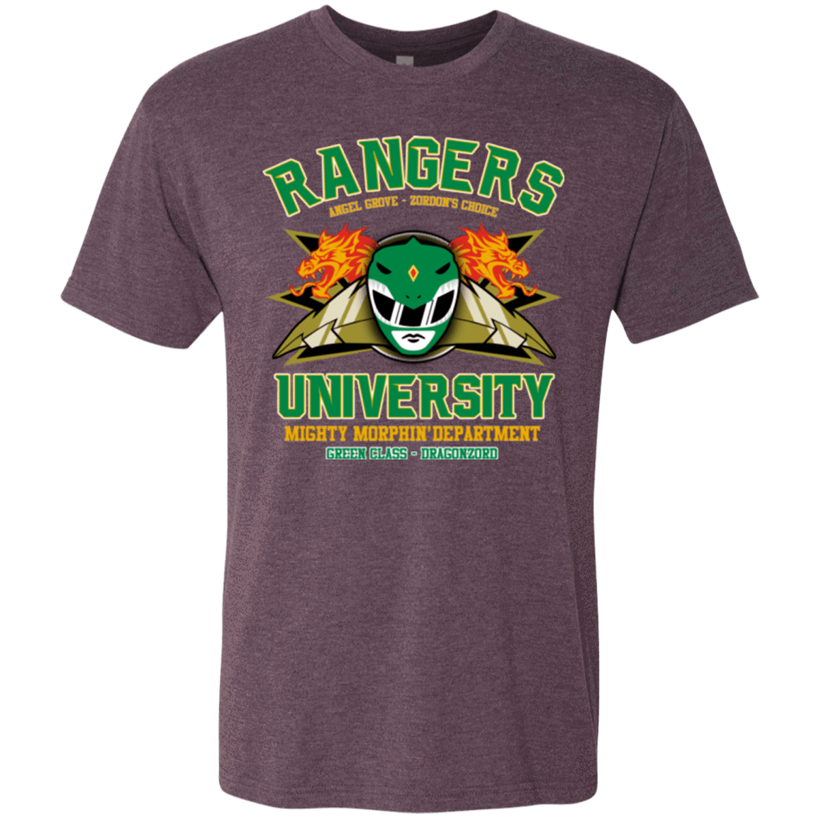 T-Shirts Vintage Purple / Small Rangers U Green Ranger Men's Triblend T-Shirt