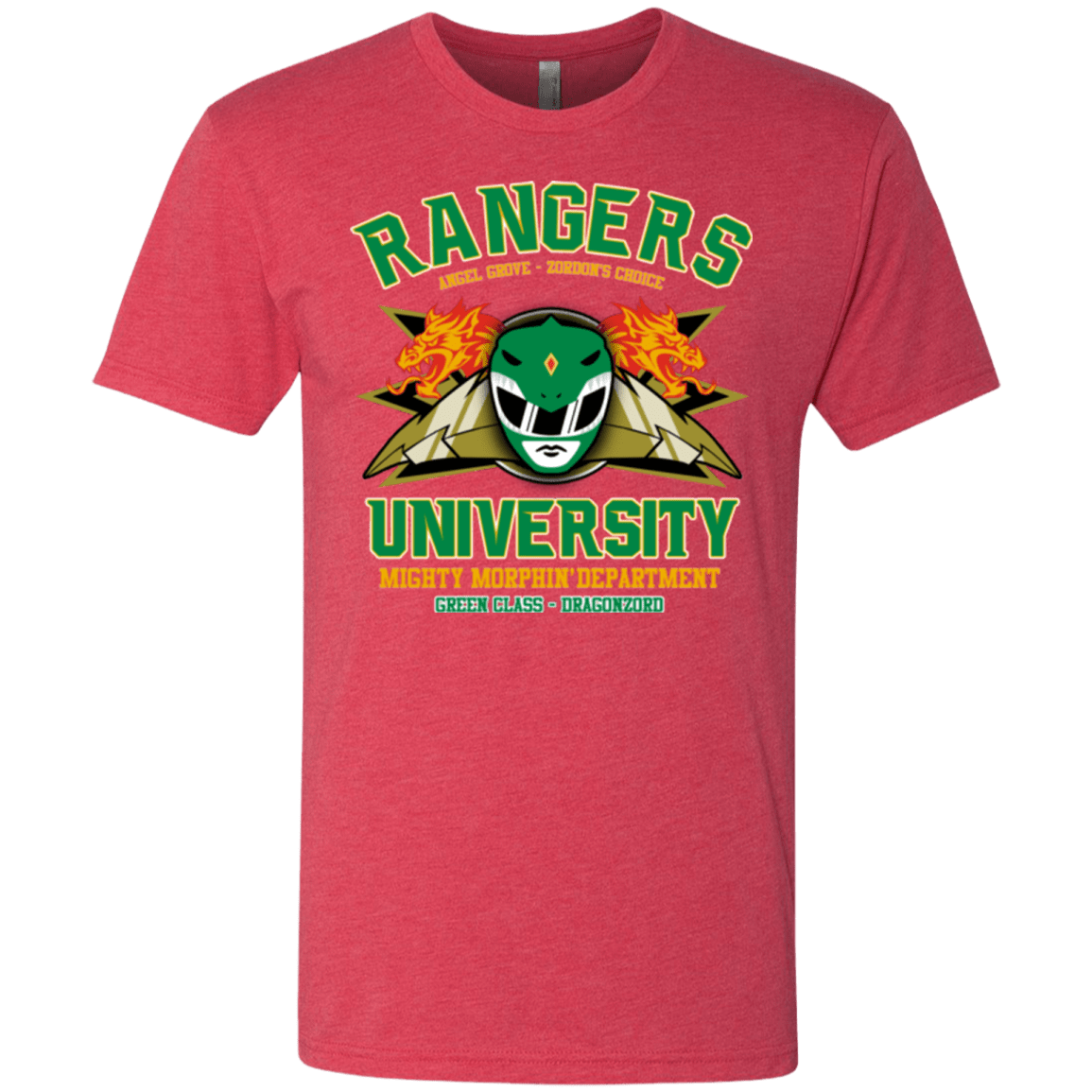 T-Shirts Vintage Red / Small Rangers U Green Ranger Men's Triblend T-Shirt