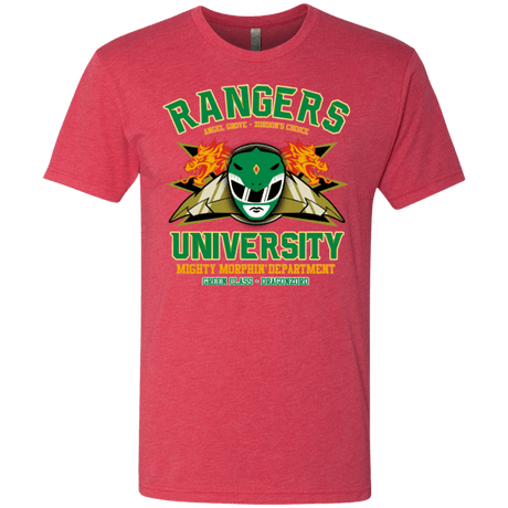 T-Shirts Vintage Red / Small Rangers U Green Ranger Men's Triblend T-Shirt