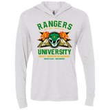 T-Shirts Heather White / X-Small Rangers U Green Ranger Triblend Long Sleeve Hoodie Tee