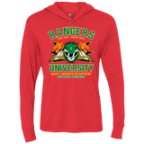 T-Shirts Vintage Red / X-Small Rangers U Green Ranger Triblend Long Sleeve Hoodie Tee