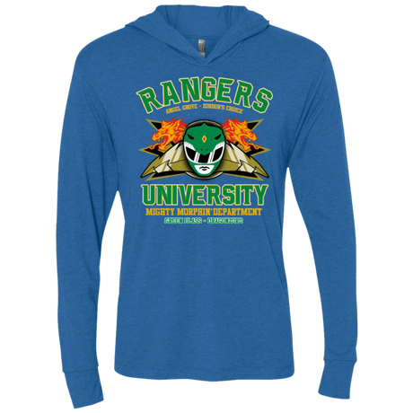 T-Shirts Vintage Royal / X-Small Rangers U Green Ranger Triblend Long Sleeve Hoodie Tee