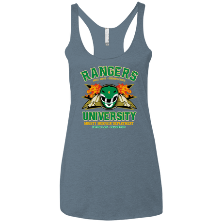 T-Shirts Indigo / X-Small Rangers U Green Ranger Women's Triblend Racerback Tank