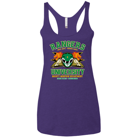 T-Shirts Purple / X-Small Rangers U Green Ranger Women's Triblend Racerback Tank
