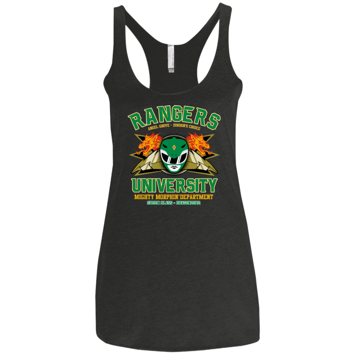 T-Shirts Vintage Black / X-Small Rangers U Green Ranger Women's Triblend Racerback Tank