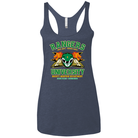 T-Shirts Vintage Navy / X-Small Rangers U Green Ranger Women's Triblend Racerback Tank
