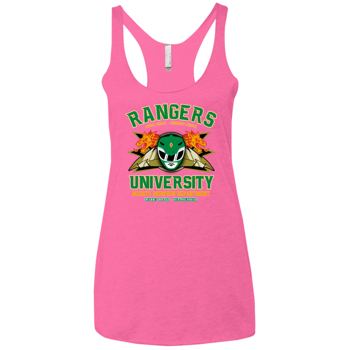 T-Shirts Vintage Pink / X-Small Rangers U Green Ranger Women's Triblend Racerback Tank