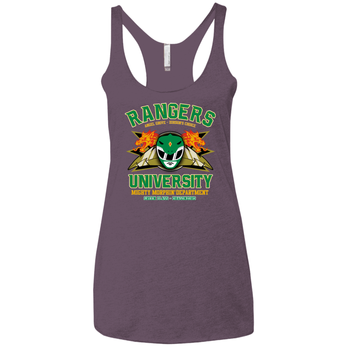 T-Shirts Vintage Purple / X-Small Rangers U Green Ranger Women's Triblend Racerback Tank