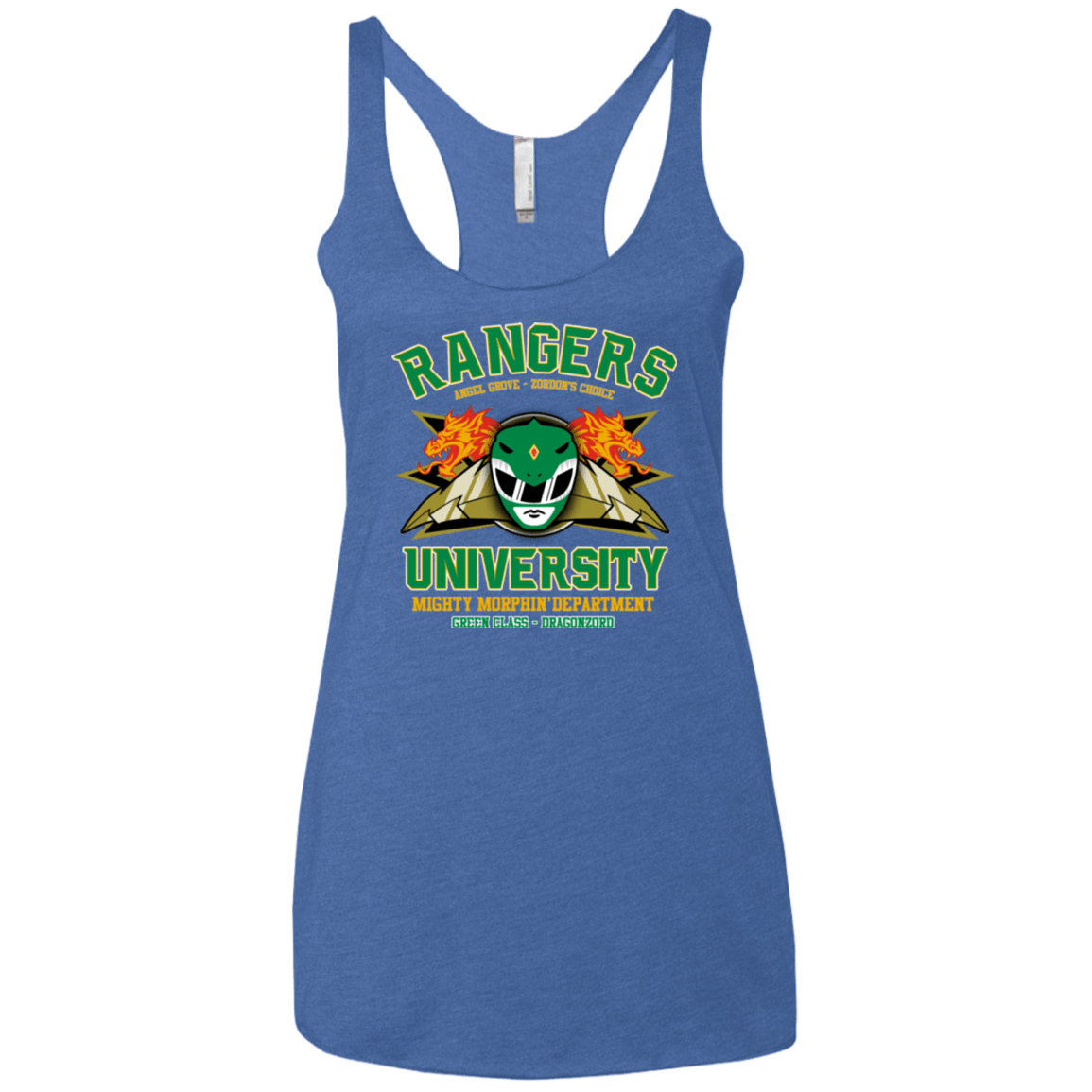 T-Shirts Vintage Royal / X-Small Rangers U Green Ranger Women's Triblend Racerback Tank