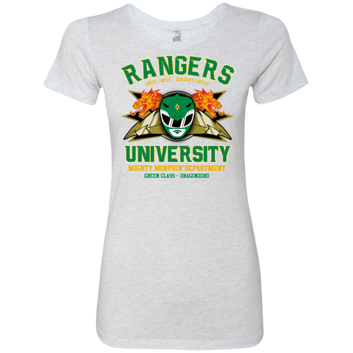 T-Shirts Heather White / Small Rangers U Green Ranger Women's Triblend T-Shirt