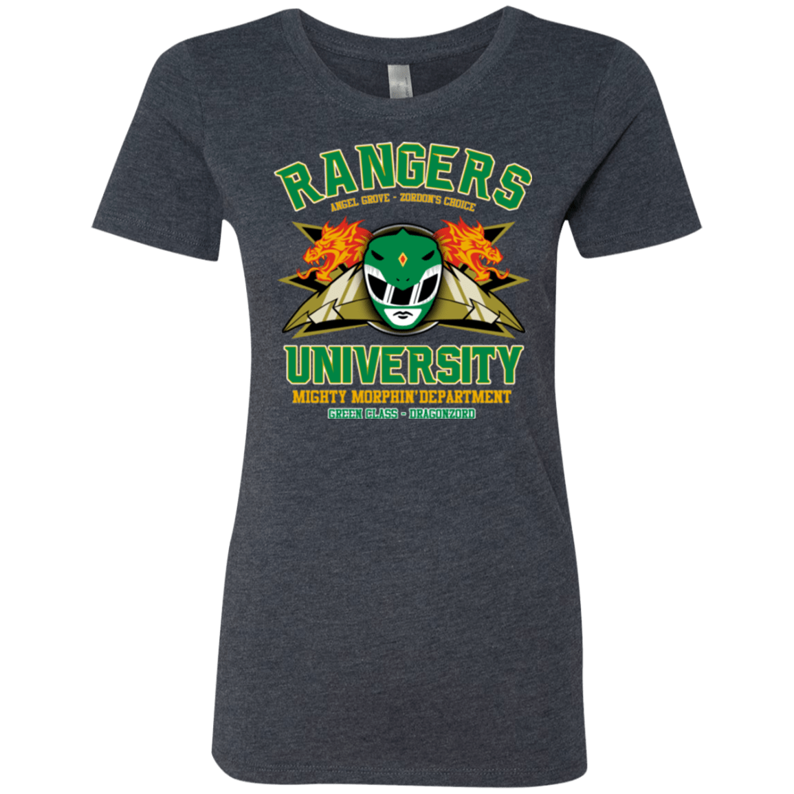 T-Shirts Vintage Navy / Small Rangers U Green Ranger Women's Triblend T-Shirt