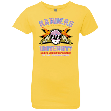 T-Shirts Vibrant Yellow / YXS Rangers U Pink Ranger Girls Premium T-Shirt