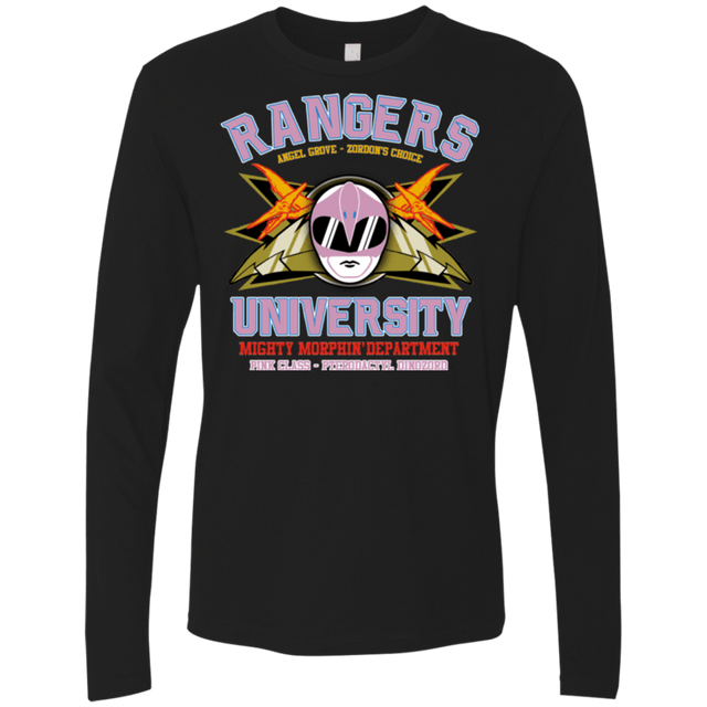 T-Shirts Black / Small Rangers U Pink Ranger Men's Premium Long Sleeve