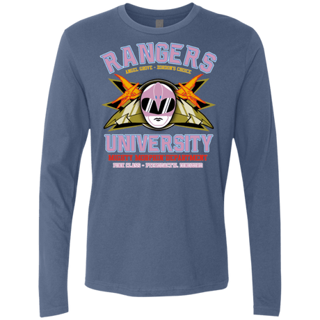T-Shirts Indigo / Small Rangers U Pink Ranger Men's Premium Long Sleeve