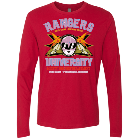 T-Shirts Red / Small Rangers U Pink Ranger Men's Premium Long Sleeve