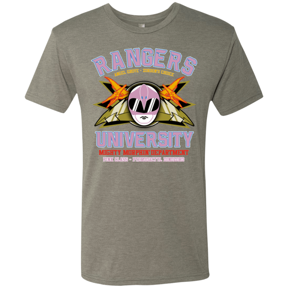 T-Shirts Venetian Grey / Small Rangers U Pink Ranger Men's Triblend T-Shirt