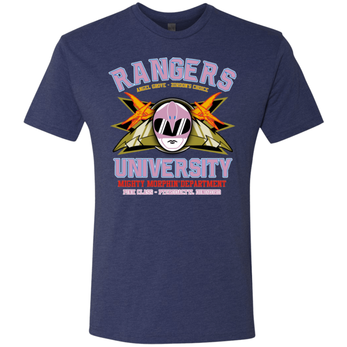 T-Shirts Vintage Navy / Small Rangers U Pink Ranger Men's Triblend T-Shirt