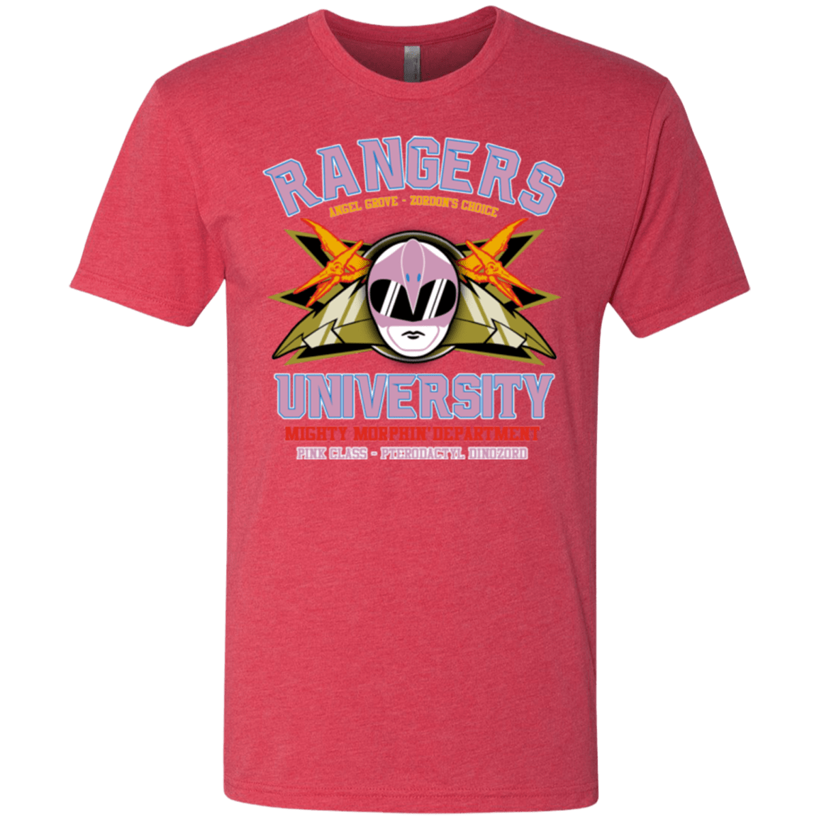 T-Shirts Vintage Red / Small Rangers U Pink Ranger Men's Triblend T-Shirt