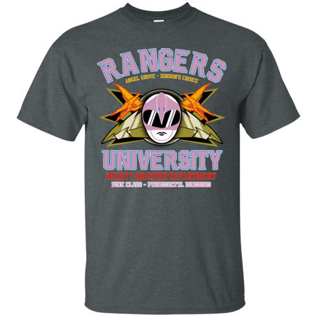 T-Shirts Dark Heather / Small Rangers U Pink Ranger T-Shirt