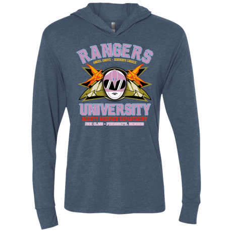 T-Shirts Indigo / X-Small Rangers U Pink Ranger Triblend Long Sleeve Hoodie Tee