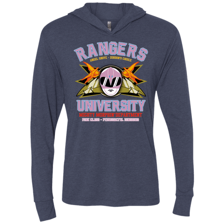 T-Shirts Vintage Navy / X-Small Rangers U Pink Ranger Triblend Long Sleeve Hoodie Tee
