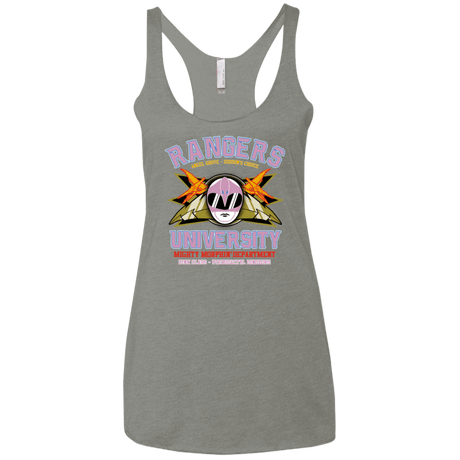 T-Shirts Venetian Grey / X-Small Rangers U Pink Ranger Women's Triblend Racerback Tank
