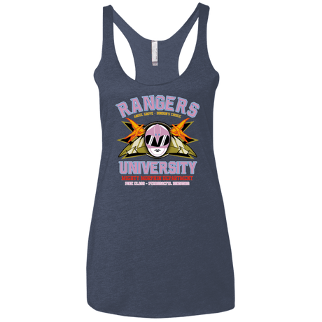 T-Shirts Vintage Navy / X-Small Rangers U Pink Ranger Women's Triblend Racerback Tank