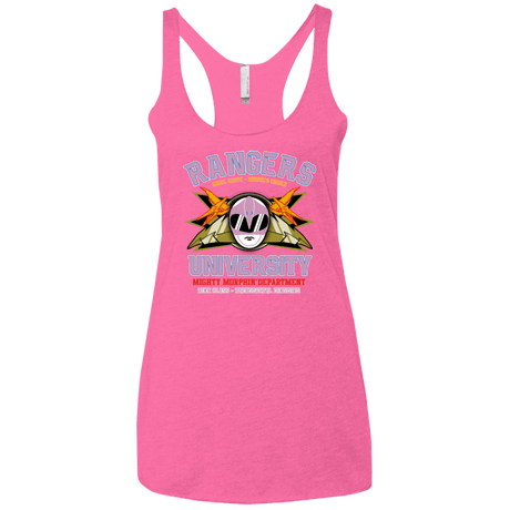 T-Shirts Vintage Pink / X-Small Rangers U Pink Ranger Women's Triblend Racerback Tank