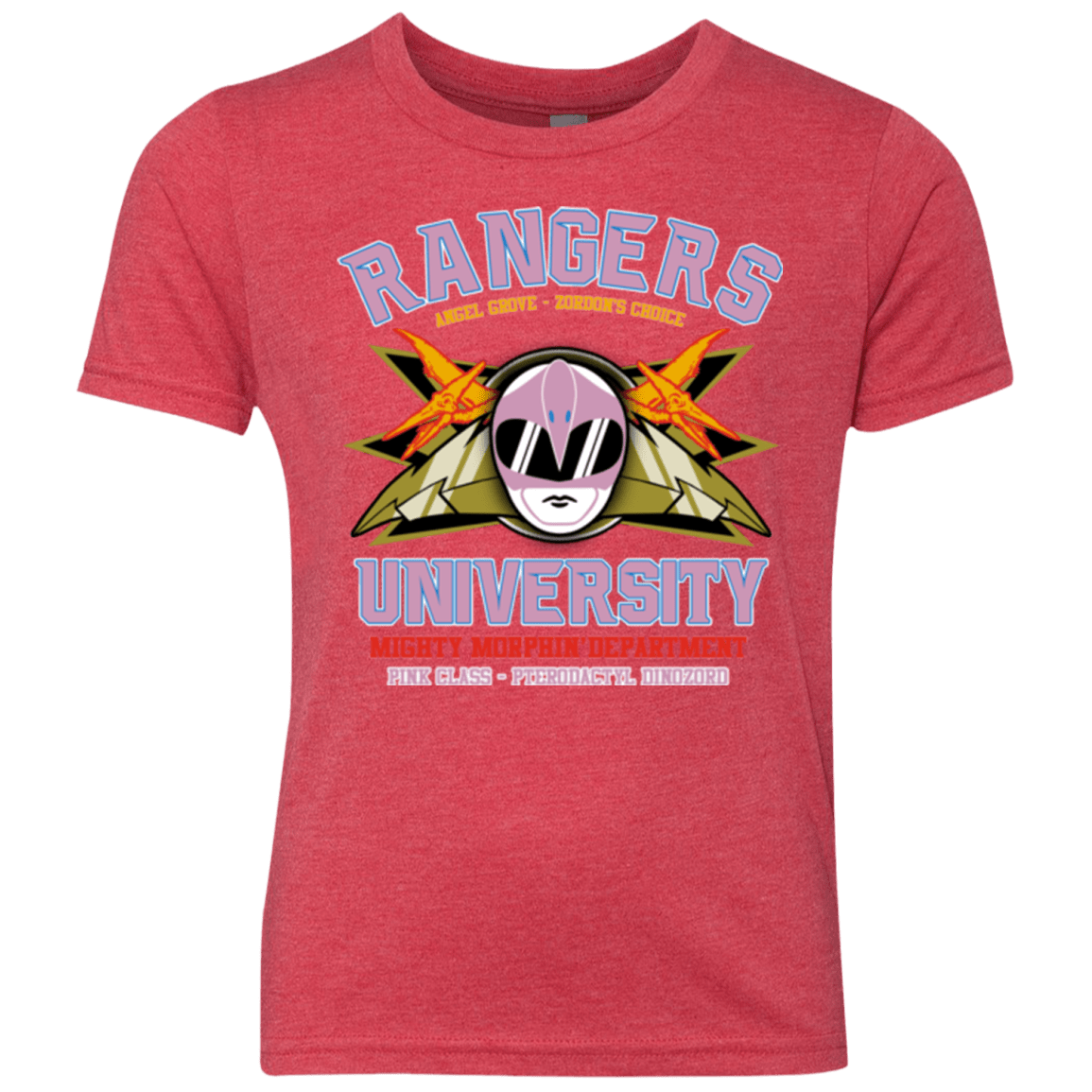 Rangers U Pink Ranger Youth Triblend T-Shirt