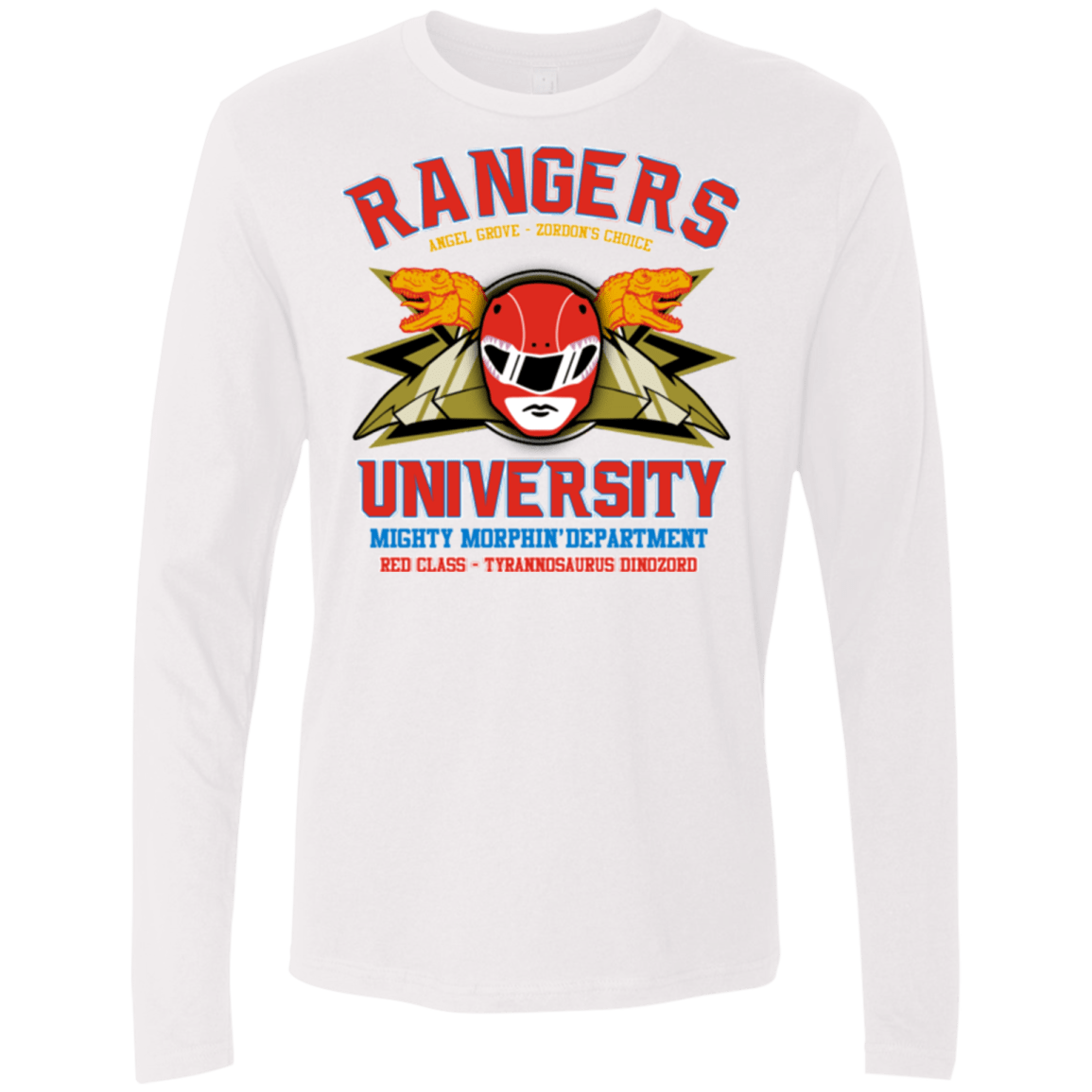T-Shirts White / Small Rangers U - Red Ranger Men's Premium Long Sleeve