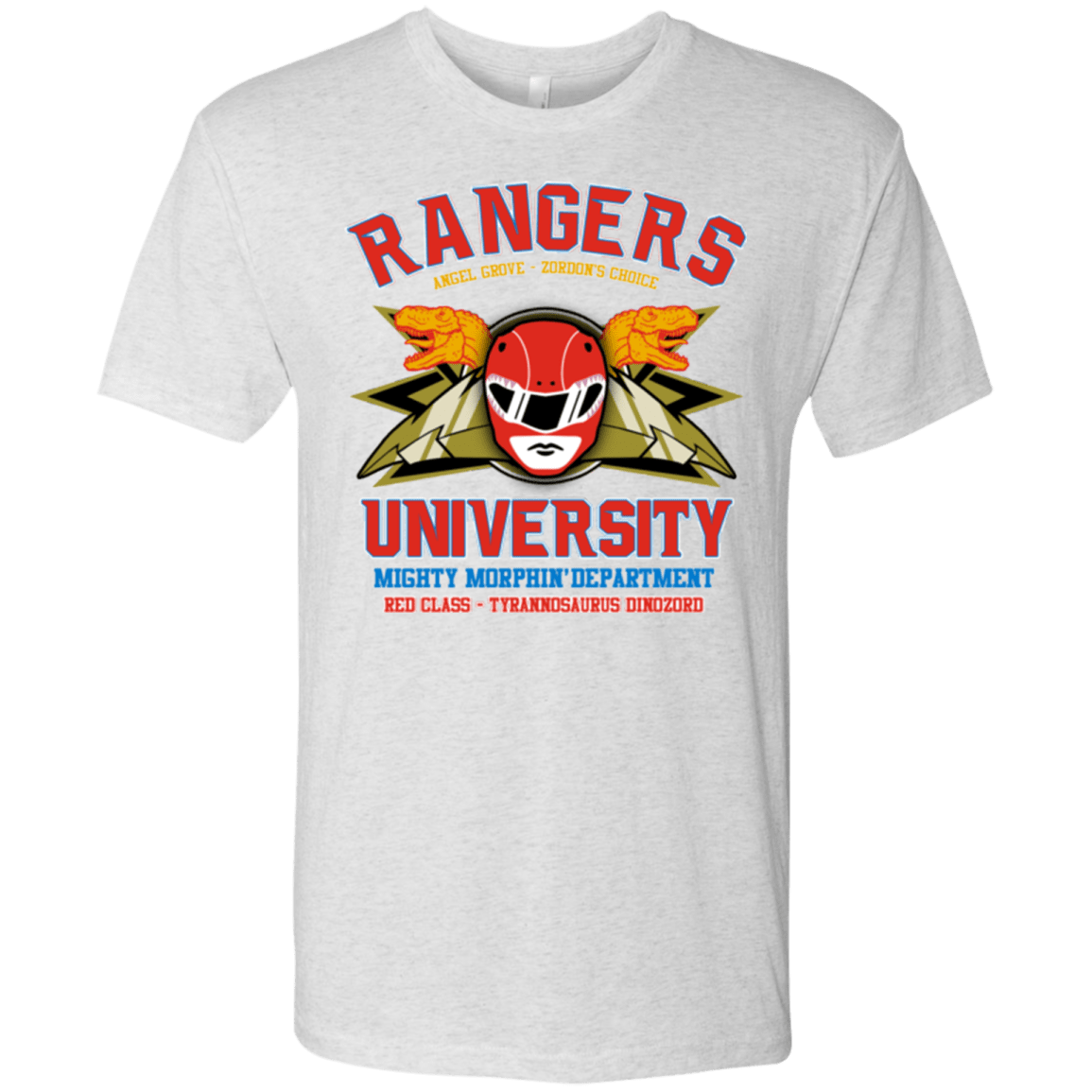 T-Shirts Heather White / Small Rangers U - Red Ranger Men's Triblend T-Shirt