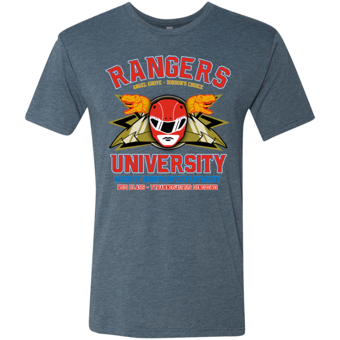 T-Shirts Indigo / Small Rangers U - Red Ranger Men's Triblend T-Shirt