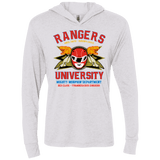 T-Shirts Heather White / X-Small Rangers U - Red Ranger Triblend Long Sleeve Hoodie Tee