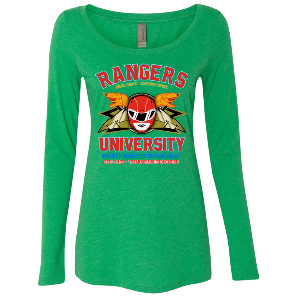 T-Shirts Envy / Small Rangers U - Red Ranger Women's Triblend Long Sleeve Shirt