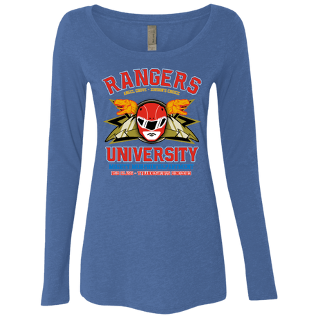 Rangers U - Red Ranger Women's Triblend Long Sleeve Shirt