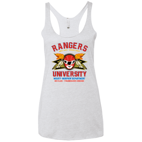 T-Shirts Heather White / X-Small Rangers U - Red Ranger Women's Triblend Racerback Tank