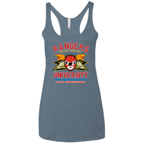 T-Shirts Indigo / X-Small Rangers U - Red Ranger Women's Triblend Racerback Tank
