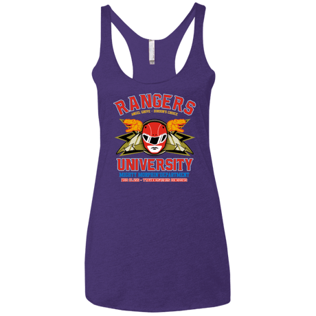 T-Shirts Purple / X-Small Rangers U - Red Ranger Women's Triblend Racerback Tank