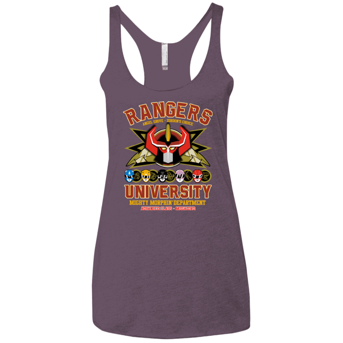 T-Shirts Vintage Purple / X-Small RANGERS U Ultimate Women's Triblend Racerback Tank