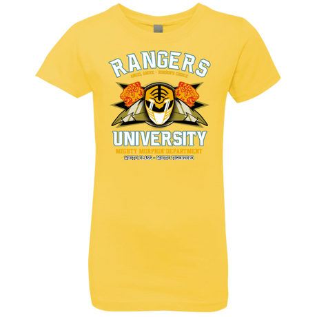 T-Shirts Vibrant Yellow / YXS Rangers U White Ranger Girls Premium T-Shirt