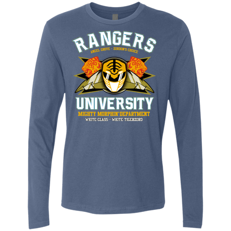T-Shirts Indigo / Small Rangers U White Ranger Men's Premium Long Sleeve