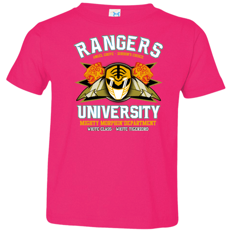 T-Shirts Hot Pink / 2T Rangers U White Ranger Toddler Premium T-Shirt