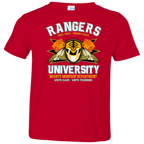 T-Shirts Red / 2T Rangers U White Ranger Toddler Premium T-Shirt