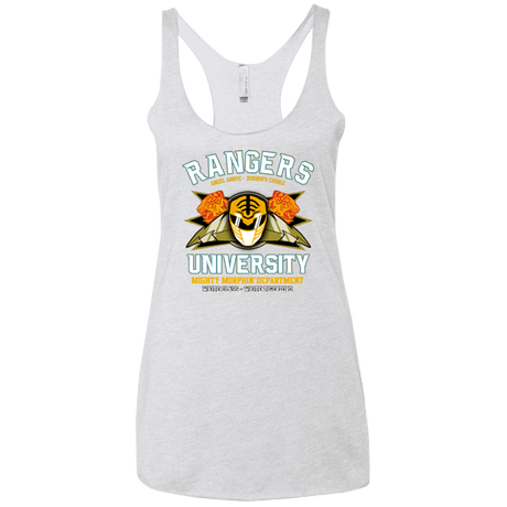 T-Shirts Heather White / X-Small Rangers U White Ranger Women's Triblend Racerback Tank