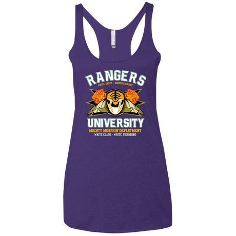 T-Shirts Purple / X-Small Rangers U White Ranger Women's Triblend Racerback Tank