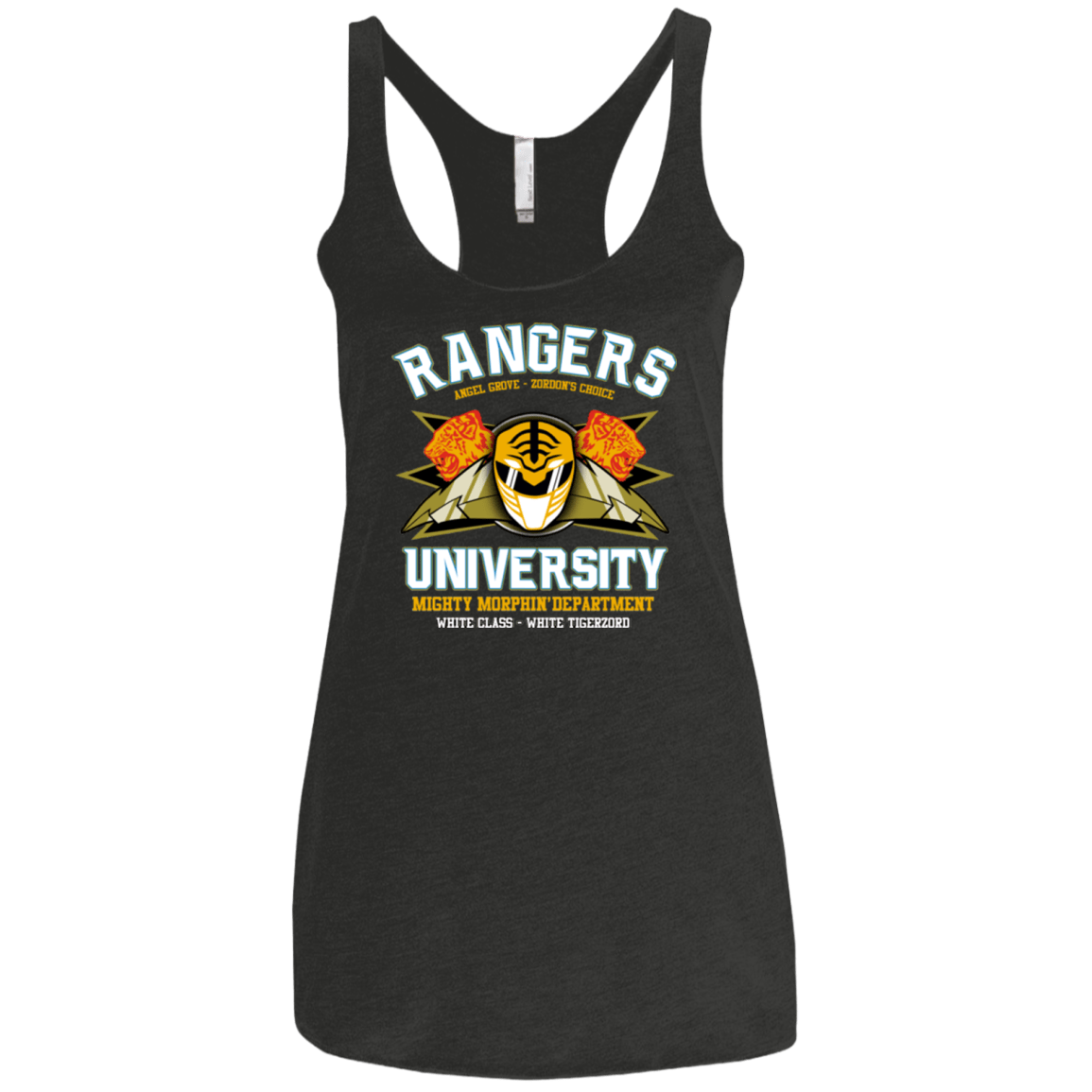 T-Shirts Vintage Black / X-Small Rangers U White Ranger Women's Triblend Racerback Tank