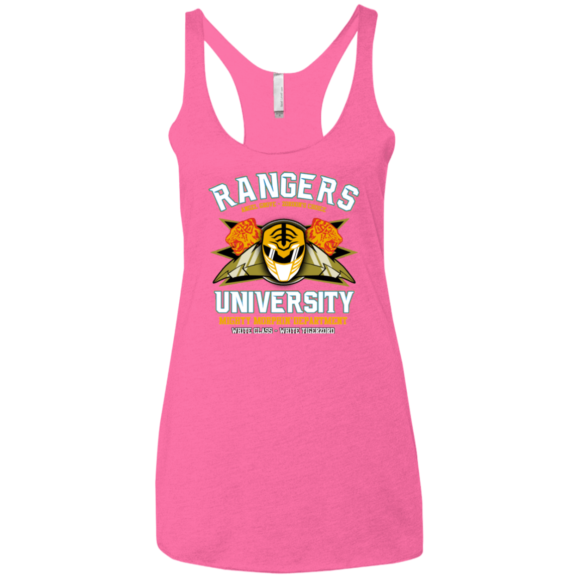 T-Shirts Vintage Pink / X-Small Rangers U White Ranger Women's Triblend Racerback Tank