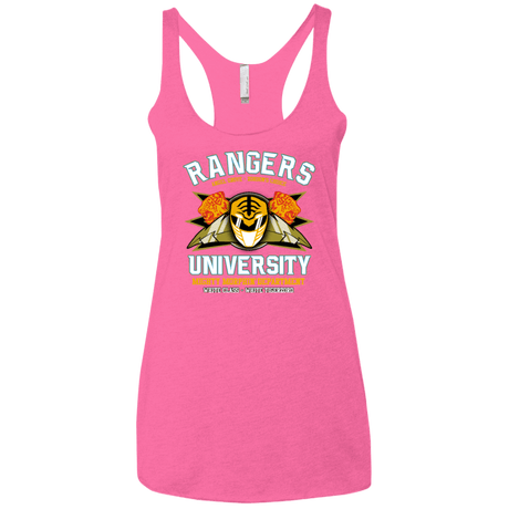 T-Shirts Vintage Pink / X-Small Rangers U White Ranger Women's Triblend Racerback Tank